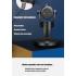 Jmary MC-PW9 Wired USB RGB Microphone for Recording - Black